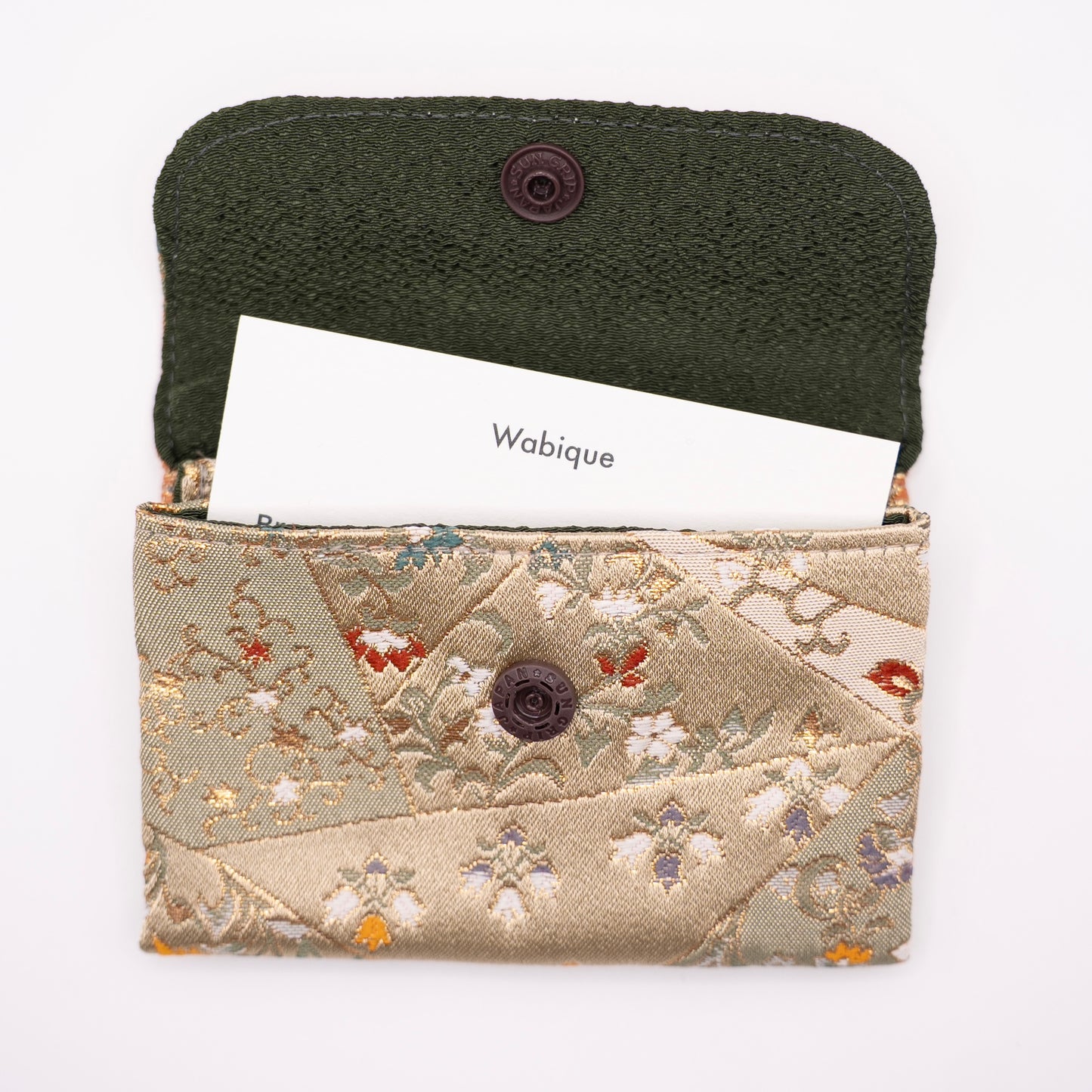 Mini Case by Kinran Brocade(金襴)- Green